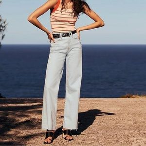 J.Crew High Rise Slim Wide leg Jeans